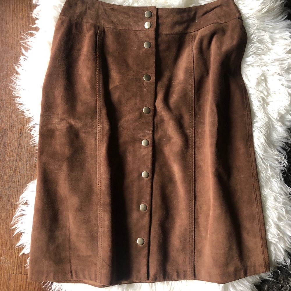 Vintage Suede Skirt